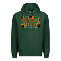 Sports Green Sunflower Serappe Turquoise Gemstone Mama Tried Premium Hoodie - Jasminsmagicworld