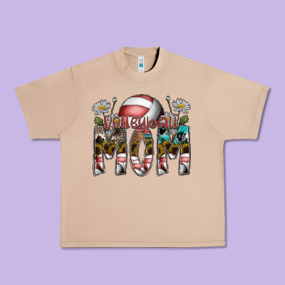 Volleyball Mom Urban Heavy Tee Designed By Sublimationcraftshop