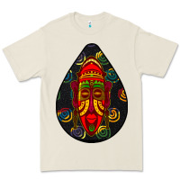 Bone african masks teardrop  6 Premium Tee - BundleAndBundleShop