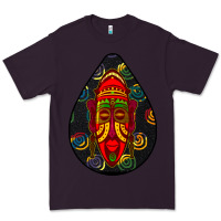 Plum african masks teardrop  6 Premium Tee - BundleAndBundleShop