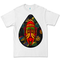 White african masks teardrop  6 Premium Tee - BundleAndBundleShop