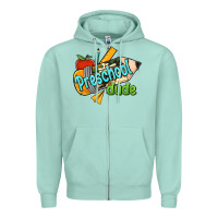 Seafoam preschool dude Zipper Hoodie - RanaPortraitStore