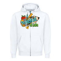 White preschool dude Zipper Hoodie - RanaPortraitStore