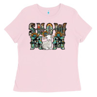 Bubblegum Pink show mom sheep Ladies Tee - SublimationCraftShop