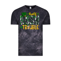 Cloud Black Half Irish All Trouble Vintage Tee - CowhideDigitalArt