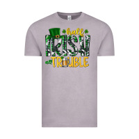 Vintage Zinc Half Irish All Trouble Vintage Tee - CowhideDigitalArt