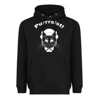 Black Purrrsist Heavyweight Hoodie - Bettercallsaul