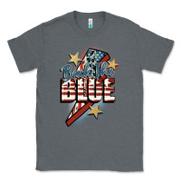 Charcoal Heather Back the blue Classic Tee - FaDigitalArtStudio
