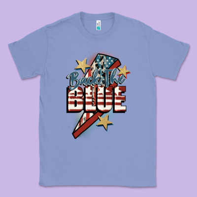 Back The Blue Classic Tee Designed By Fadigitalartstudio