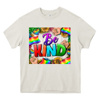 Cream Western Be Kind LGBTQ Tumbler Heavy Core Tee - BundleAndBundleShop