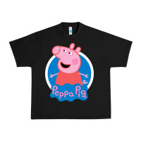 Black peppa pig Urban Heavy Tee - artisFamous