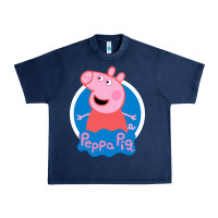 Navy peppa pig Urban Heavy Tee - artisFamous