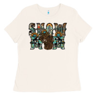Bone show mom highland cow Ladies Tee - SublimationCraftShop
