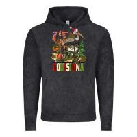 Vintage Black Christmas Louisiana Vintage Hoodie - BarkalooDesign