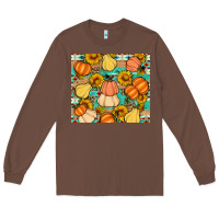 Chestnut pumpkin sunflowers leaves Long Sleeve Tee - Artiststas