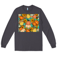 Smoke pumpkin sunflowers leaves Long Sleeve Tee - Artiststas