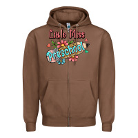 Chestnut little miss preschool Zipper Hoodie - RanaPortraitStore