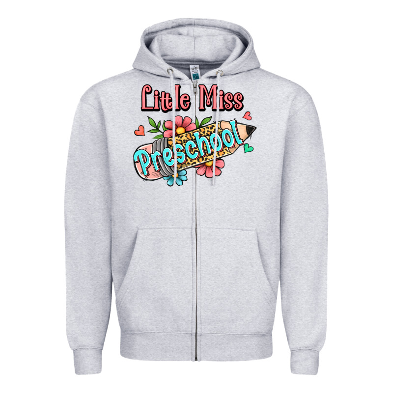 Little Miss Preschool Zipper Hoodie by RanaPortraitStore | Teevron