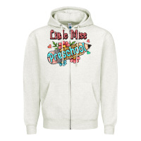 Oatmeal Heather little miss preschool Zipper Hoodie - RanaPortraitStore
