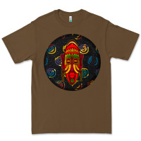 Cacao african masks round earrings 2 Premium Tee - BundleAndBundleShop