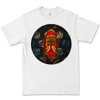 White african masks round earrings 2 Premium Tee - BundleAndBundleShop