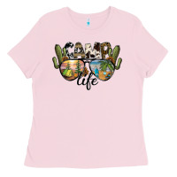 Bubblegum Pink camp life Ladies Tee - SublimationCraftShop