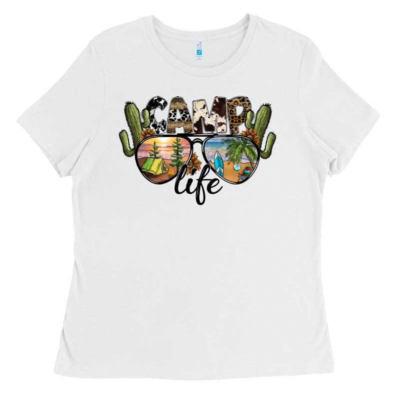 Camp Life Ladies Tee by SublimationCraftShop | Teevron