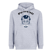 Heather Grey Purrrsist Heavyweight Hoodie - Bettercallsaul