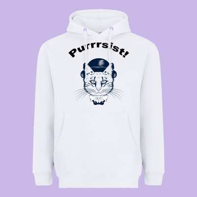 Purrrsist Heavyweight Hoodie Designed By Bettercallsaul