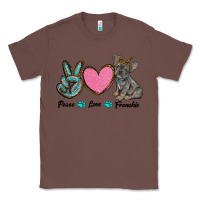 Chestnut peace love frenchie Classic Tee - RanaPortraitStore