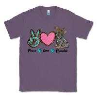 Lavender peace love frenchie Classic Tee - RanaPortraitStore