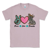 Lilac peace love frenchie Classic Tee - RanaPortraitStore