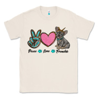 Natural peace love frenchie Classic Tee - RanaPortraitStore