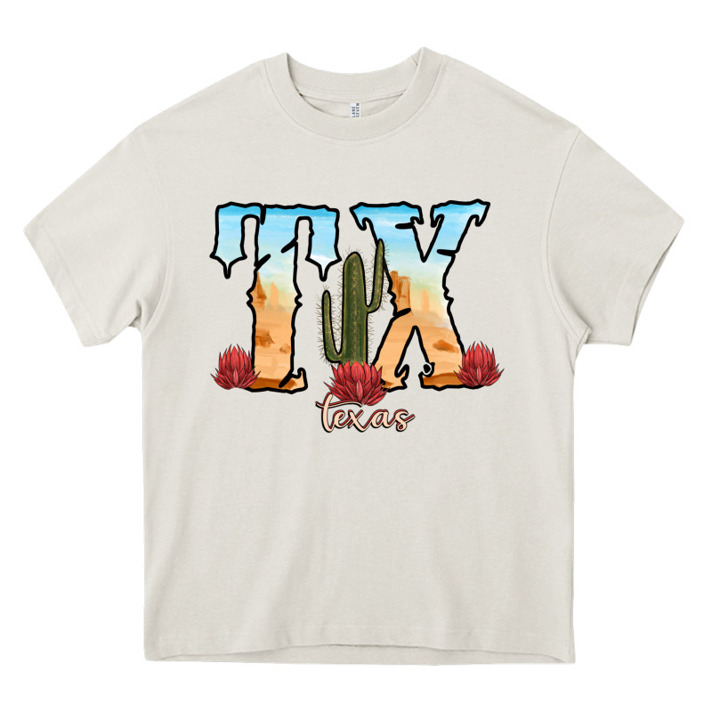 Texas Cactus Heavy Core Tee by RanaPortraitStore | Teevron
