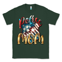 Sports Green Police Mom Classic Tee - FaDigitalArtStudio