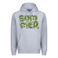 Heather Grey summer kiwi Premium Hoodie - BarkalooDesign