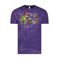 Cloud Purple 3 up 3 down rex Vintage Tee - CowhideDigitalArt