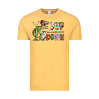 Vintage Mustard 3 up 3 down rex Vintage Tee - CowhideDigitalArt