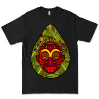 Black african masks teardrop  7 Premium Tee - BundleAndBundleShop