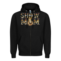 Black show mom horse Zipper Hoodie - RanaPortraitStore