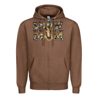 Chestnut show mom horse Zipper Hoodie - RanaPortraitStore