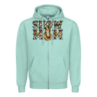 Seafoam show mom horse Zipper Hoodie - RanaPortraitStore
