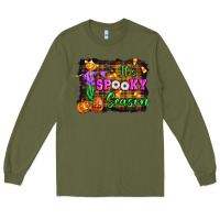 Army Green it's spooky season halloween Long Sleeve Tee - Artiststas