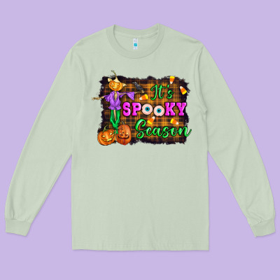 It's Spooky Season Halloween Long Sleeve Tee Designed By Artiststas