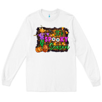 White it's spooky season halloween Long Sleeve Tee - Artiststas