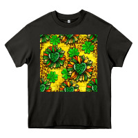 Asphalt St. Patrick's sunflower seamless pattern Heavy Core Tee - BundleAndBundleShop