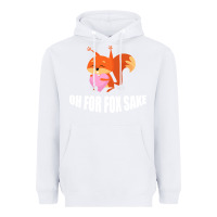 White Oh, For Fox Sake Heavyweight Hoodie - Bettercallsaul
