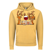 Vintage Mustard let's get lit candles Vintage Hoodie - BarkalooDesign