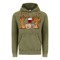 Vintage Olive let's get lit candles Vintage Hoodie - BarkalooDesign