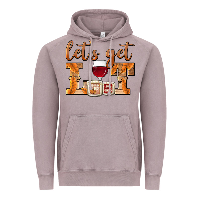 Let's Get Lit Candles Vintage Hoodie by BarkalooDesign | Teevron